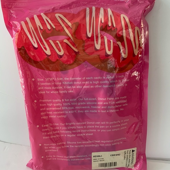 Loves USA silicone donut molds for baking two trays of six molds NEW - Picture 2 of 9